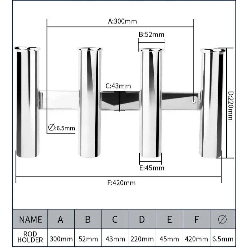 Stainless Steel 4 Tubes Rod Ho - Fishing Equipment Cheap recension och pris