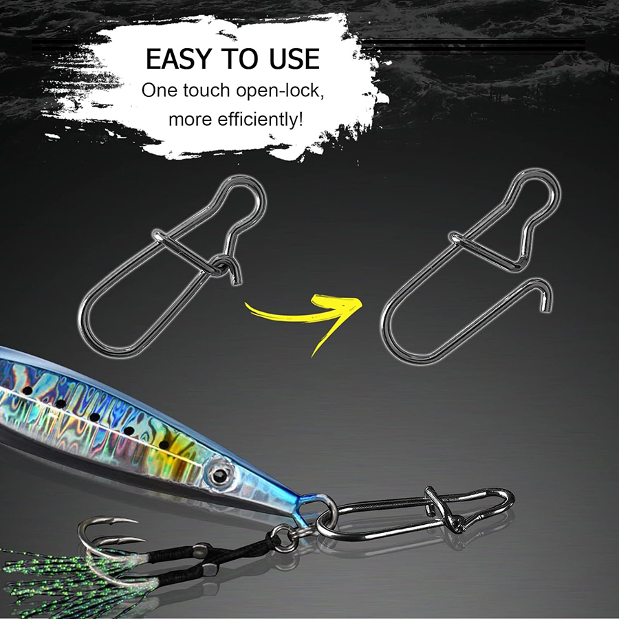 50Pcs Crankbait Snaps Stainles - Ice Fishing Tip Up recension och pris