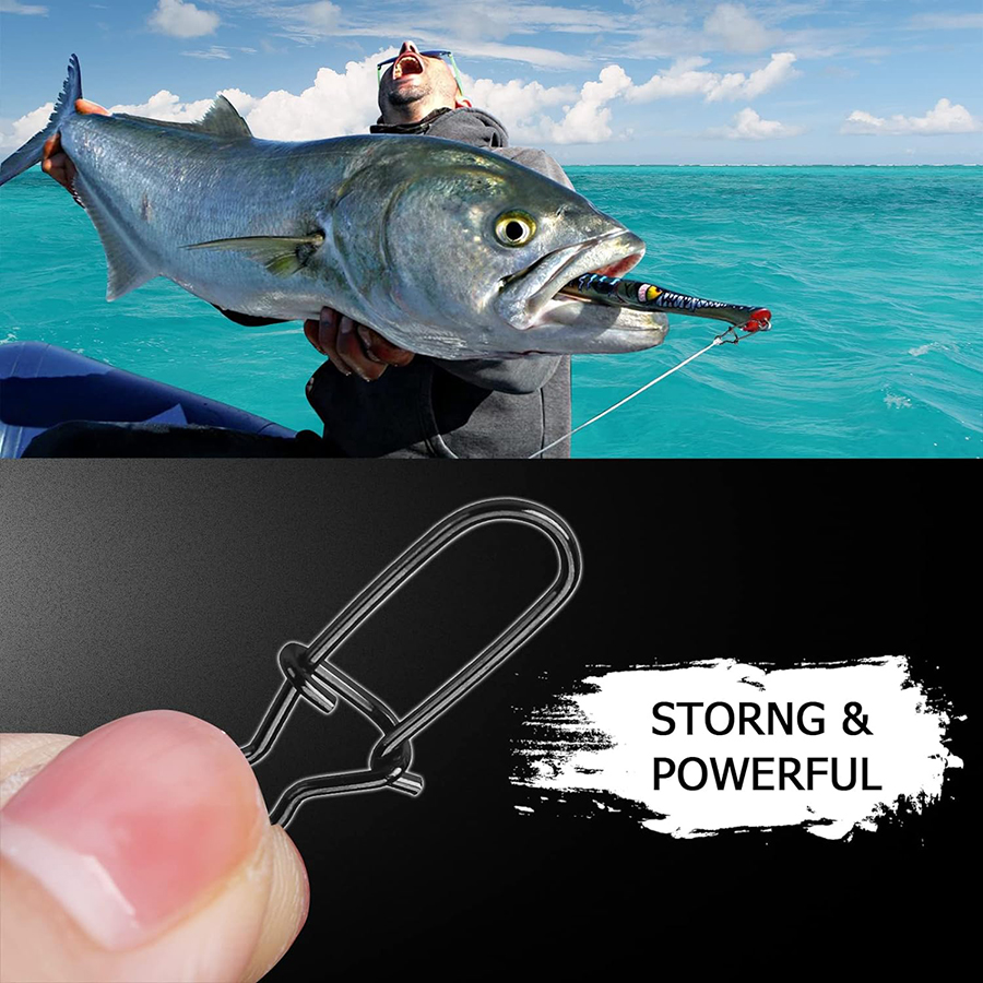 50Pcs Crankbait Snaps Stainles - Ice Fishing Tip Up recension och pris